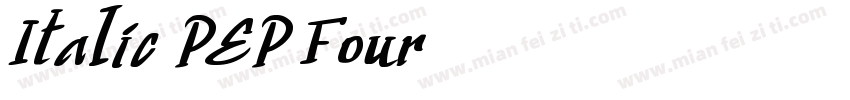 Italic PEP Four字体转换